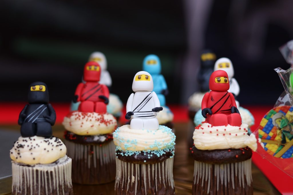 ninja cupcakes on table